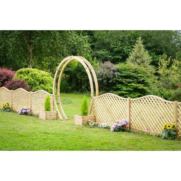 Free Standing Flower Circle, Brown colour ,image 1