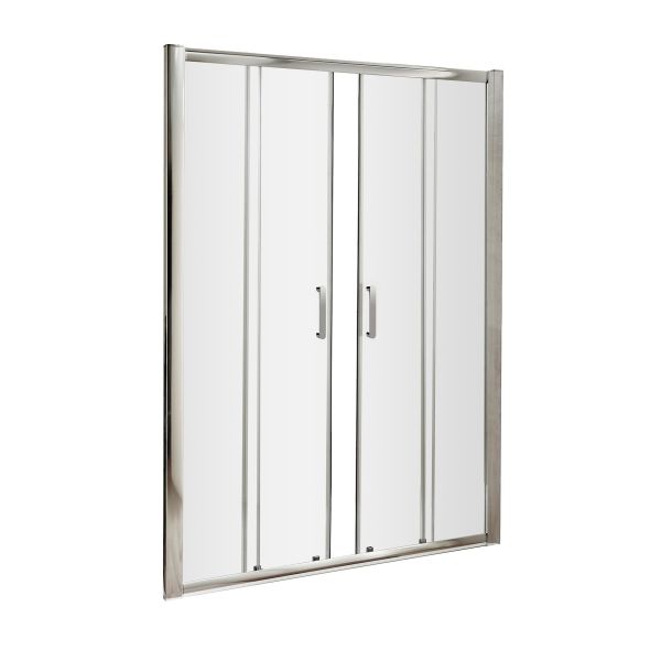 Pacific 1700mm Double Sliding Door - Hudson Reed AQSLD17H3 Chrome ,image 1