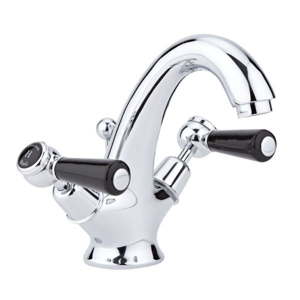 Mono Basin Mixer - Hudson Reed BC405DL Chrome, Black/Chrome colour ,image 1