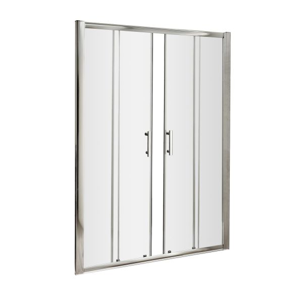 Pacific 1400mm Double Sliding Door - Hudson Reed AQSLD14 Chrome ,image 1