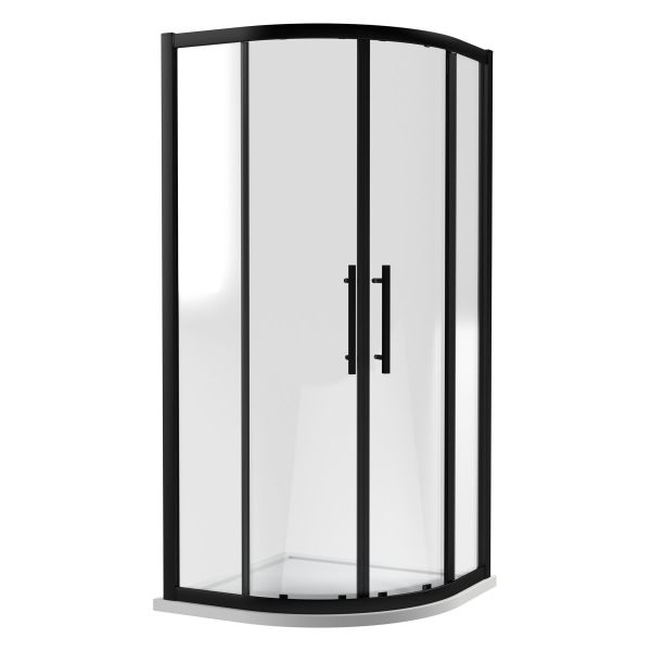 Apex 1000mm Quadrant - Hudson Reed M1000QBP-E8 Black, Black colour ,image 1