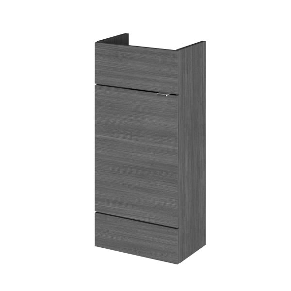 400mm Vanity Unit - Compact - Hudson Reed OFF503 Anthracite Woodgrain, Brown/Grey colour ,image 1