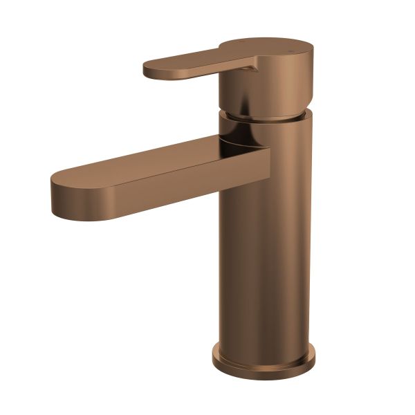Mono Basin Mixer with Push Button Waste - Nuie ARV1505 Brass, Brass colour ,image 1