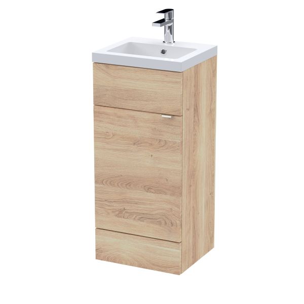 400mm Vanity Unit & Basin - Hudson Reed CBI3023 Oak, Oak colour ,image 1