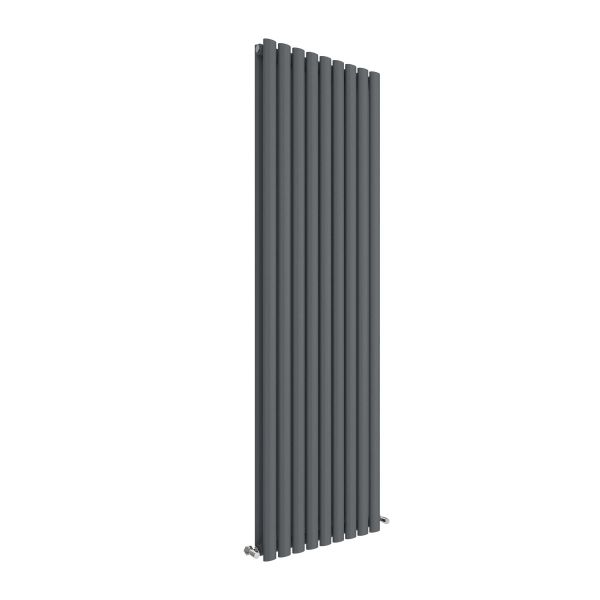 Vertical Double Panel Radiator 1800 x 528 - Hudson Reed HLA81 Anthracite, Anthracite colour ,image 1