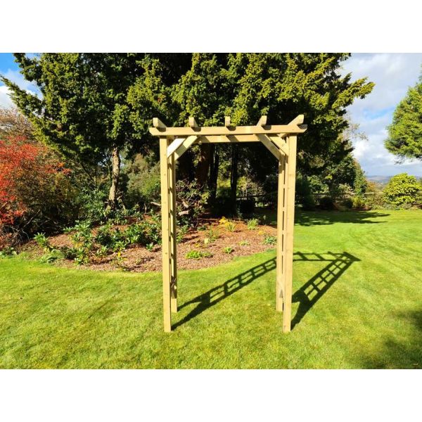 Rose Arch 4Ft By Churnet Valley, Wood colour ,image 1