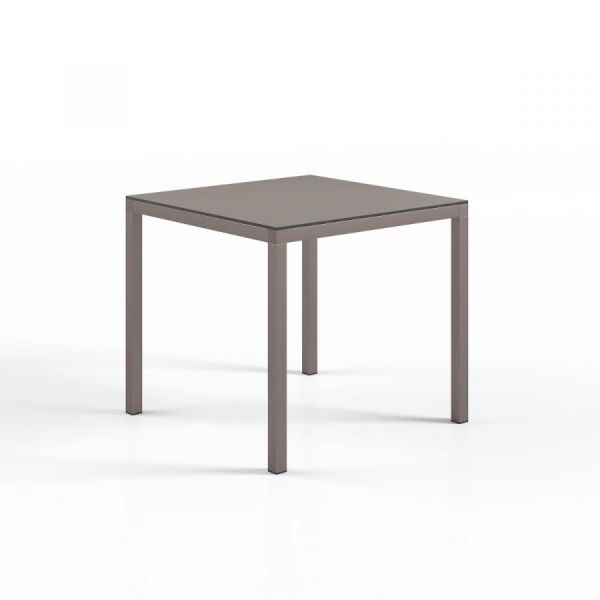 Hybrid 800 x 800 Turtle Dove Base with Turtle Dove Top - Plastic Garden Table, Grey colour ,image 1