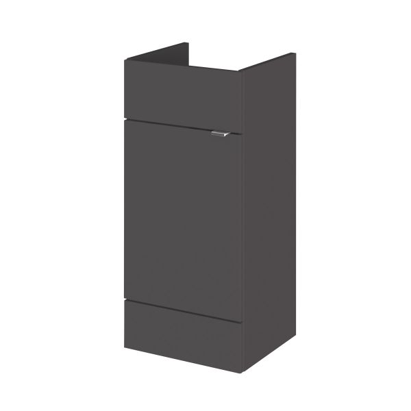 400mm Vanity Unit - Hudson Reed OFF904 Gloss Grey, Grey colour ,image 1