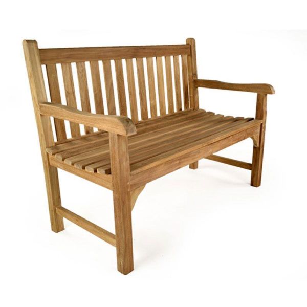 Warwick TK 2 Seat Wooden Garden Bench - Neutral, Neutrals colour ,image 1