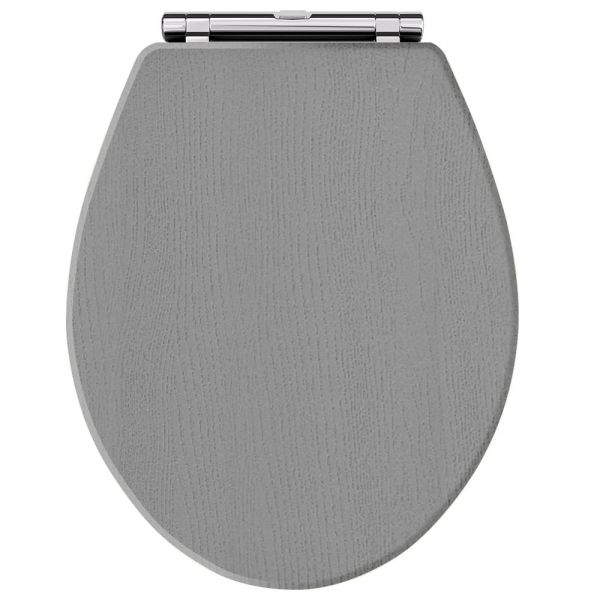 Carlton Toilet Seat - Hudson Reed LOS299 Storm Grey, Grey colour ,image 3