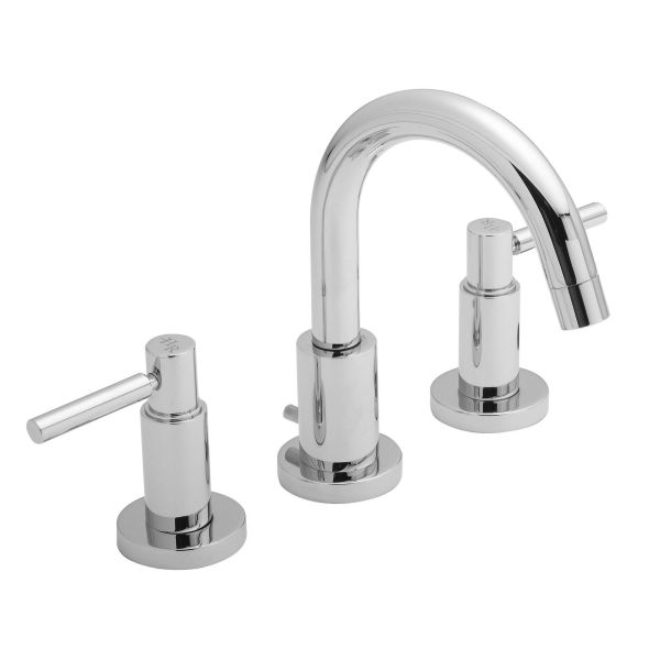 3 Tap Hole Basin Mixer - Hudson Reed TEL337 Chrome, Chrome colour ,image 1