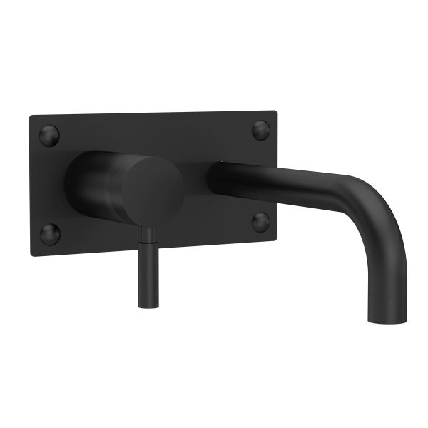 Wall Mounted Basin Bath Filler - Hudson Reed PK428 Black, Black colour ,image 1