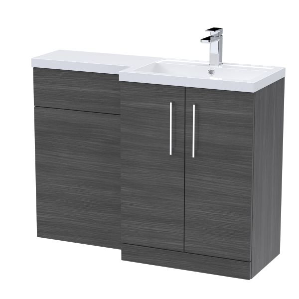 1100mm Right Hand Combination - Nuie ARN511R Grey, Grey colour ,image 1