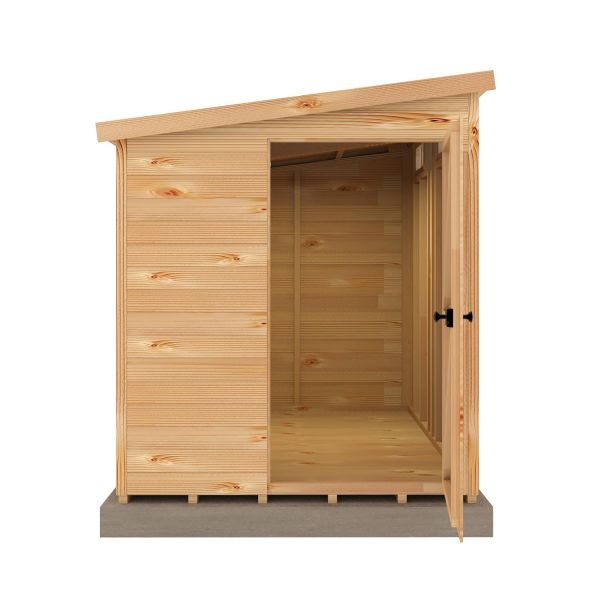 Security Pent 10 x 6 Single Door Shiplap Shed