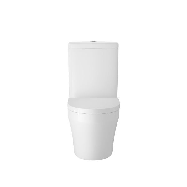 Flush to Wall Pan, Cistern & Seat - Hudson Reed CMA009 White High Gloss, White colour ,image 1