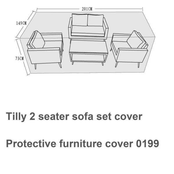 Furniture Cover - Small 2 Seat Sofa Set ,image 1