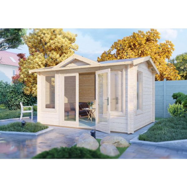 Clockhouse 10 x 12 Log Cabin, Brown colour ,image 1