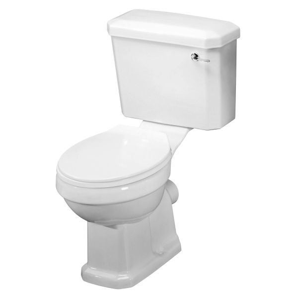 Close Coupled Pan Cistern & Seat - Nuie CCT003 White, White colour ,image 1