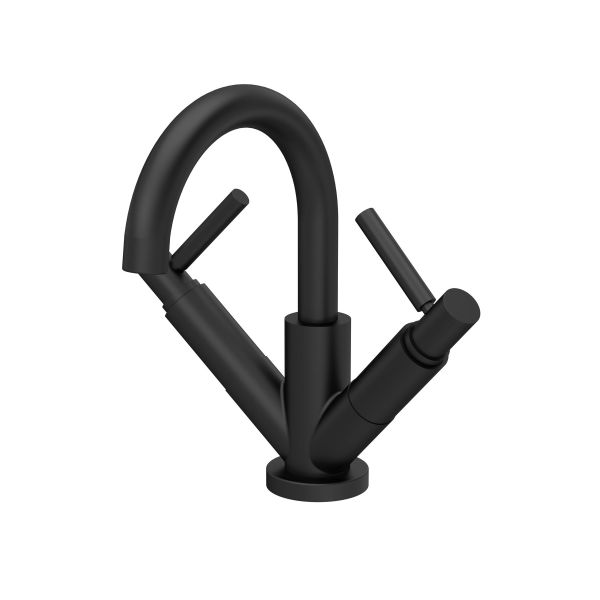 Mono Basin Mixer - Hudson Reed TEL415 Black, Black colour ,image 1
