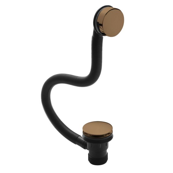 Easyclean Sprung Plug Bath Waste - Nuie E1527 Brass, Brass colour ,image 1
