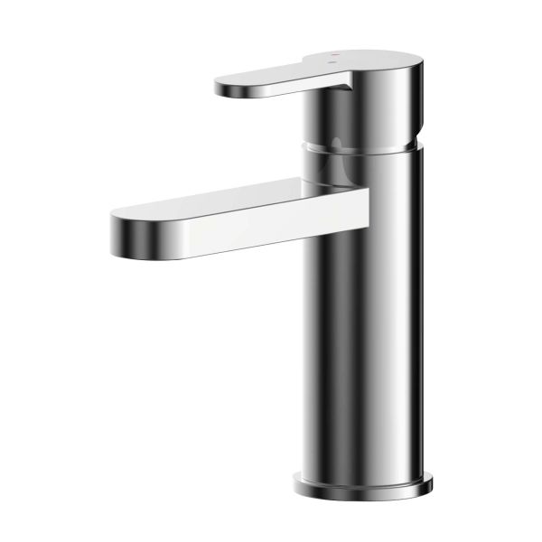 Eco Mono Basin Mixer With Push Button Waste - Nuie ARV305EC Chrome, Chrome colour ,image 1