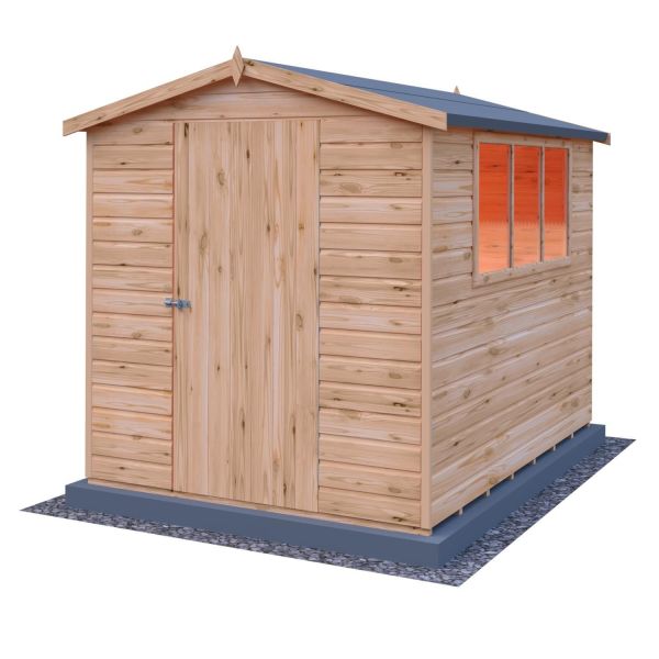 Lewis 8 x 6 Single Door Shiplap Shed