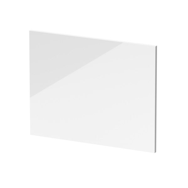 Shower Bath End Panel (700mm) - Nuie NMP131 Gloss White, White colour ,image 1