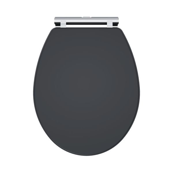 Soft Close Wooden Toilet Seat - Nuie CLA1499 Black, Black colour ,image 1