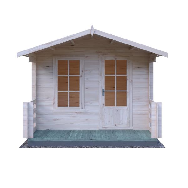 Maulden 10 x 10 Log Cabin with Verandah