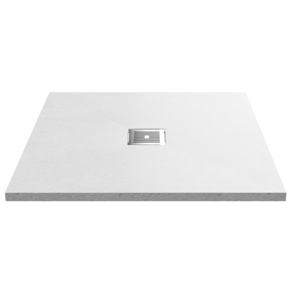 Square Shower Tray 900 x 900 - Hudson Reed NLT61010 Grey, Grey colour ,image 1