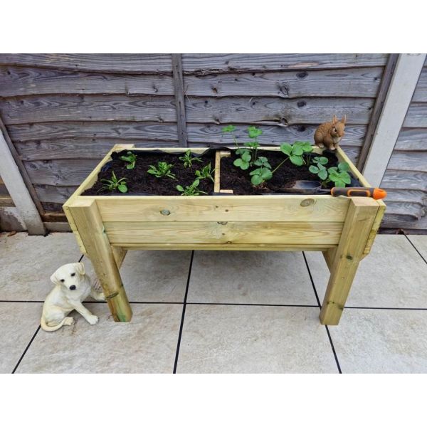 Raised Veg Trug- L180Cm X H60Cm X W52Cm By Churnet Valley, Wood colour ,image 1