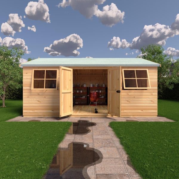 Mammoth 12 x 18 Double Door Shiplap Shed