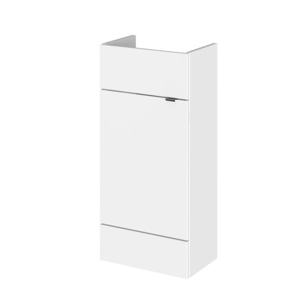 400mm Vanity Unit - Compact - Hudson Reed OFF103 Gloss White, White colour ,image 1