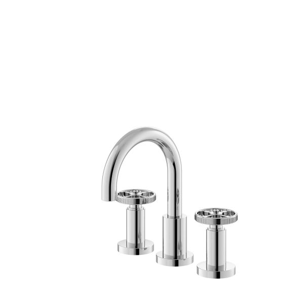3 Tap Hole Basin Mixer - Hudson Reed TIW337 Chrome, Chrome colour ,image 1
