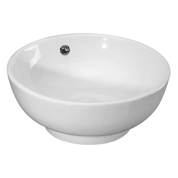 Round Vessel - Hudson Reed NBV124 White, White colour ,image 1