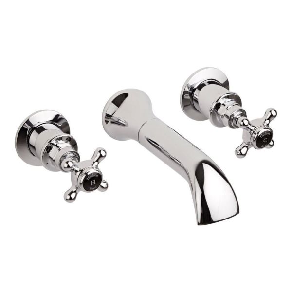 Bath Spout - Hudson Reed BC409HX Chrome, Black/Chrome colour ,image 1