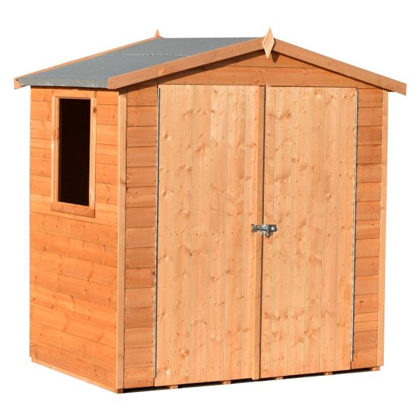 Lewis 4 x 6 Double Door Loglap Shed