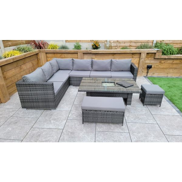 Catalina Modular Corner Dining, Grey colour ,image 1