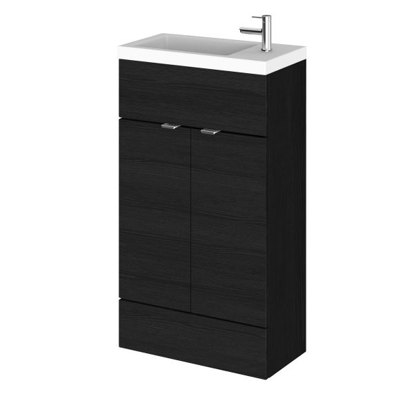 500mm Vanity Unit & Basin - Compact - Hudson Reed CBI622 Charcoal Black, Hacienda Black colour ,image 1