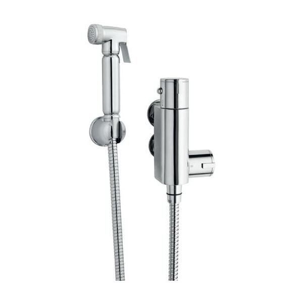 Douche Spray Kit & Thermostatic Valve - Nuie BW002 Chrome, Chrome colour ,image 1