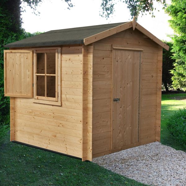 Camelot 7 x 7 Log Cabin, Brown colour ,image 1