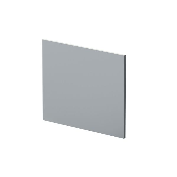 700mm Square Shower Bath End Panel - Hudson Reed MOF279 Satin Grey, Grey colour ,image 1