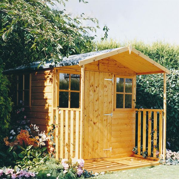 Casita Shed with Verandah, Brown colour ,image 1