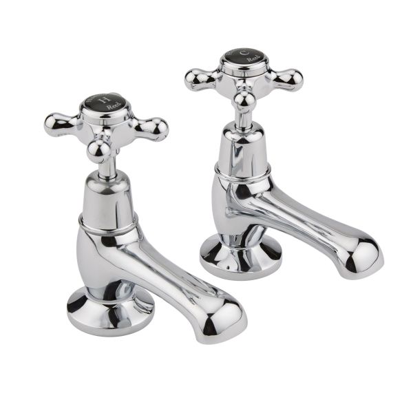 Basin Taps - Hudson Reed BC401DX Chrome, Black/Chrome colour ,image 1