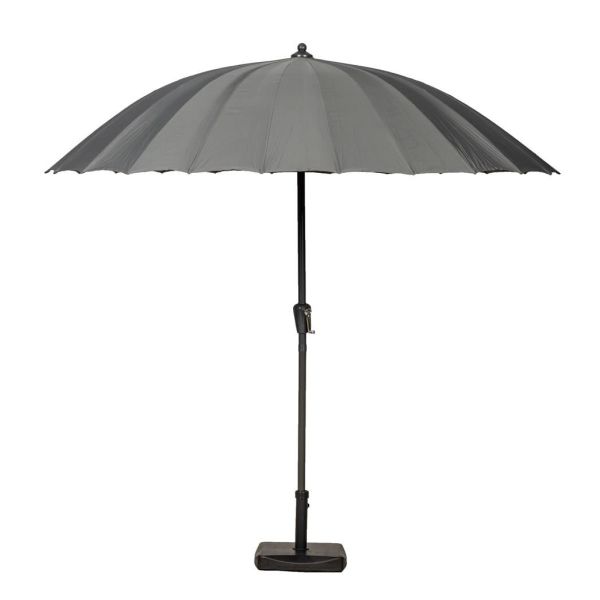 2.7M Grey Crank And Tilt Shanghai Parasol (38Mm Pole, 24 Ribs), Grey colour ,image 1