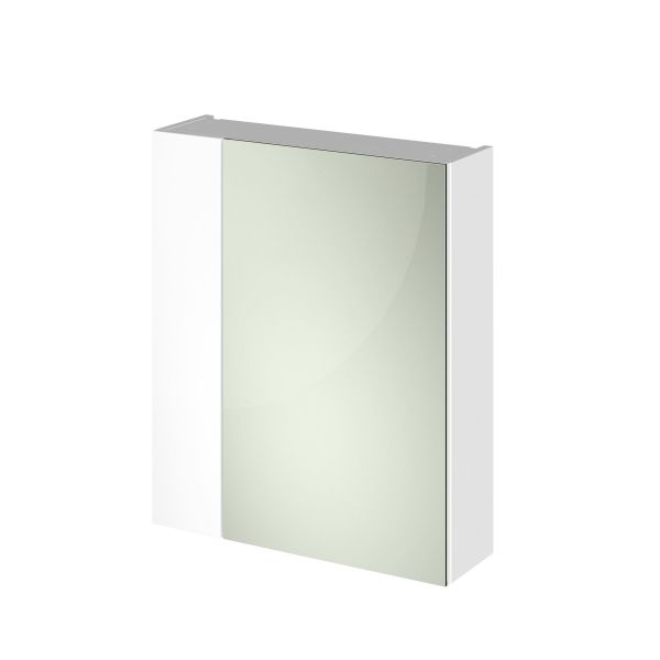 600mm Mirror Unit (75/25) - Hudson Reed OFF118 Gloss White ,image 1