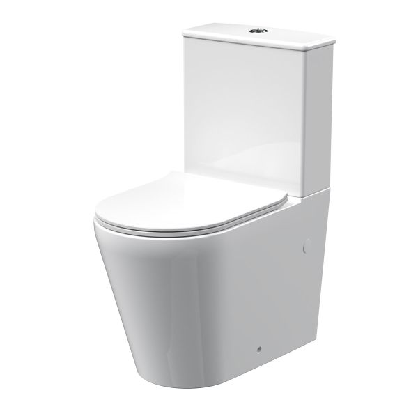Pan, Cistern & Seat - Nuie NCG650 White, White colour ,image 1