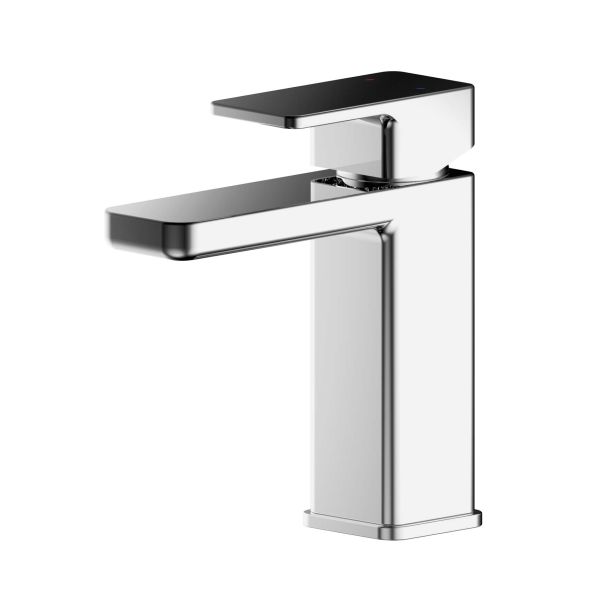 Mono Basin Mixer With Push Button Waste - Nuie WIN305 Chrome, Chrome colour ,image 1
