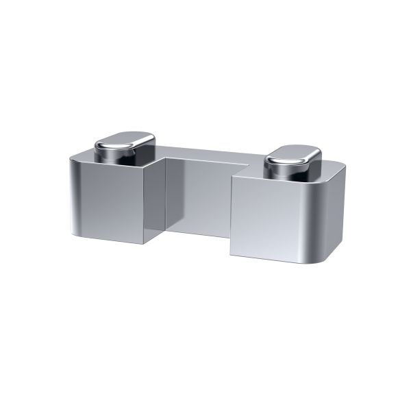 Chrome Wetroom Screen Support Foot - Hudson Reed WRSF003 Chrome, Polished Chrome colour ,image 1