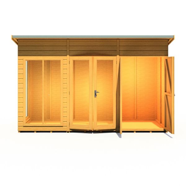 Lela 12 x 4 Summerhouse INC Storage